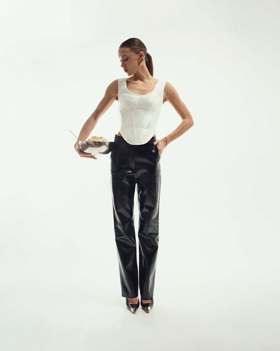 Trousers Leather Gloss