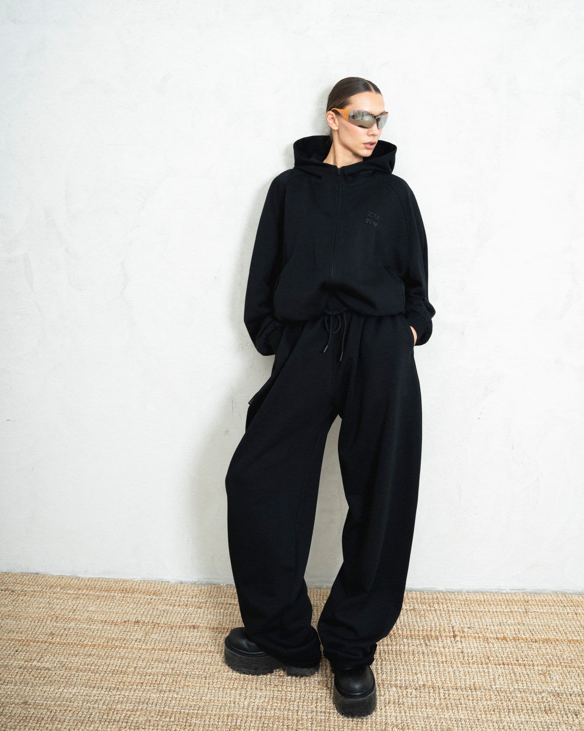 Hoodie zip double mini	