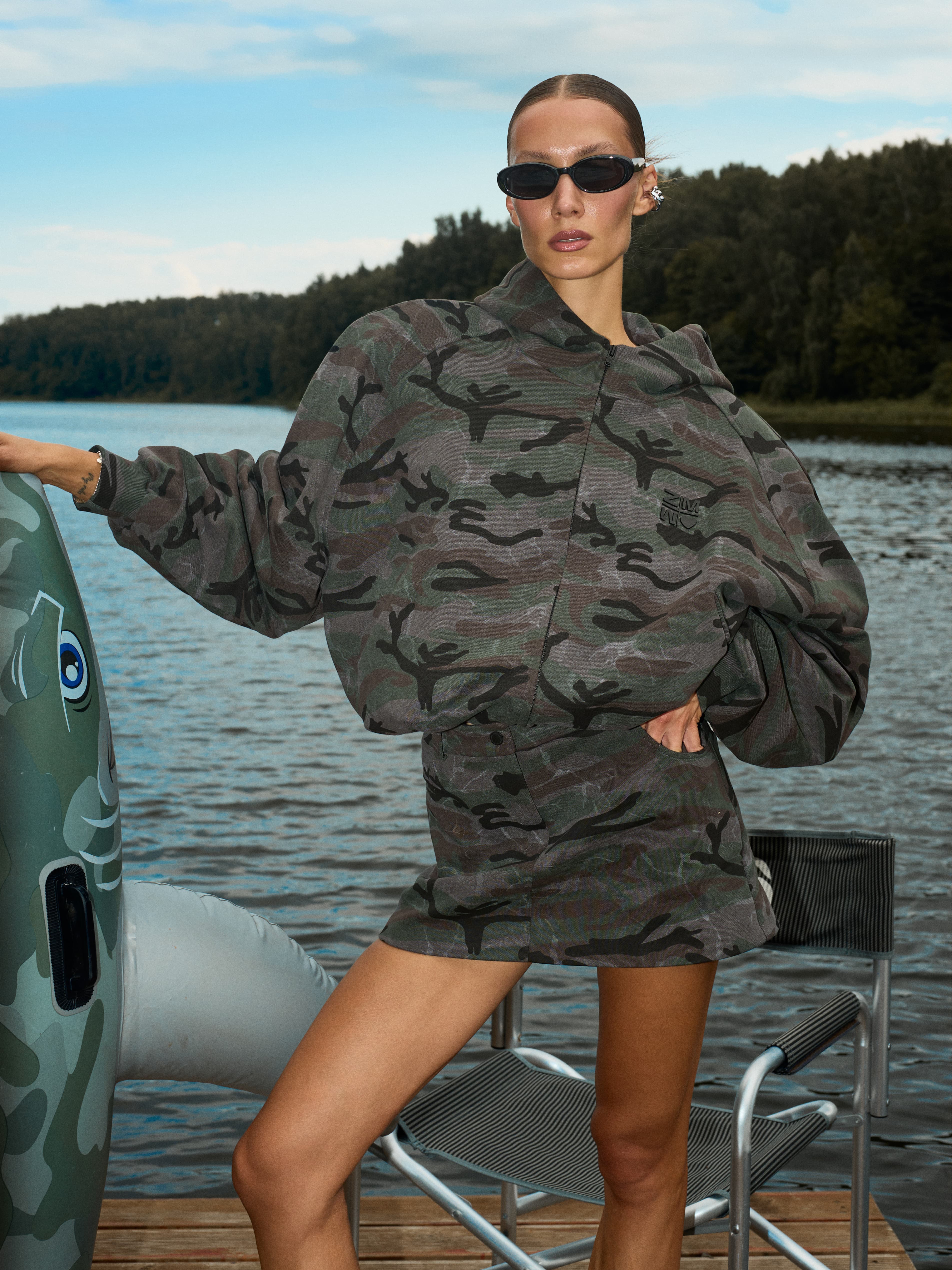 Hoodie zip double Luxe agent