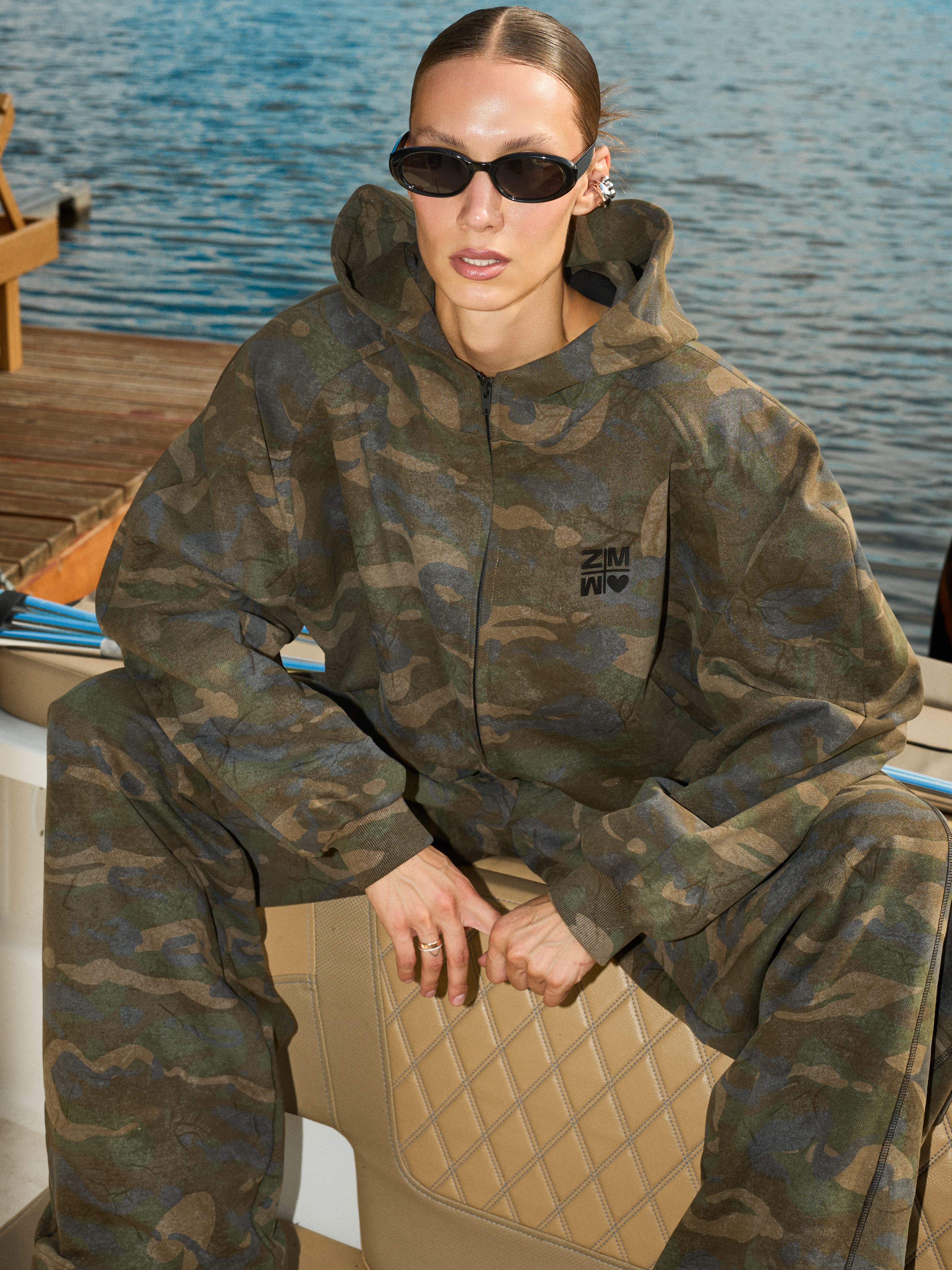 Hoodie zip double Luxe agent